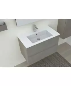 Mobile bagno "canaletto" cemento caldo, 80 cm